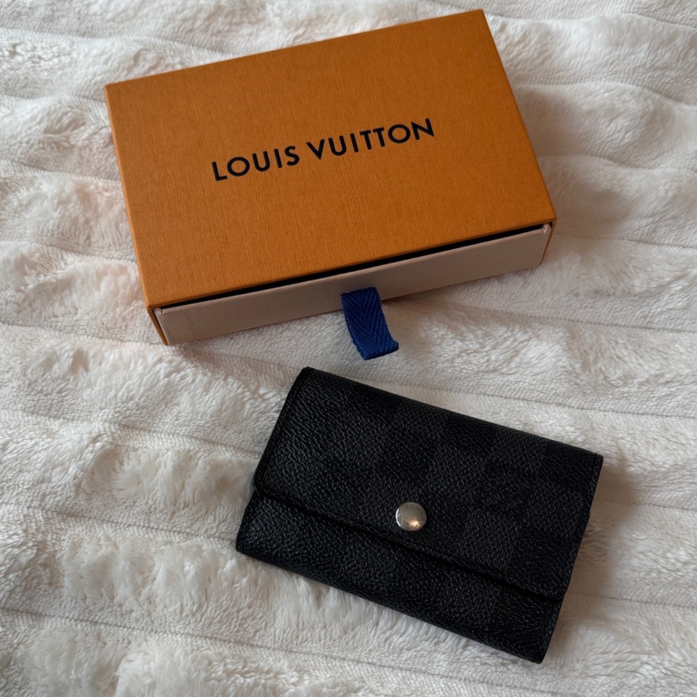 Louis Vuitton Black Checkered Wallet